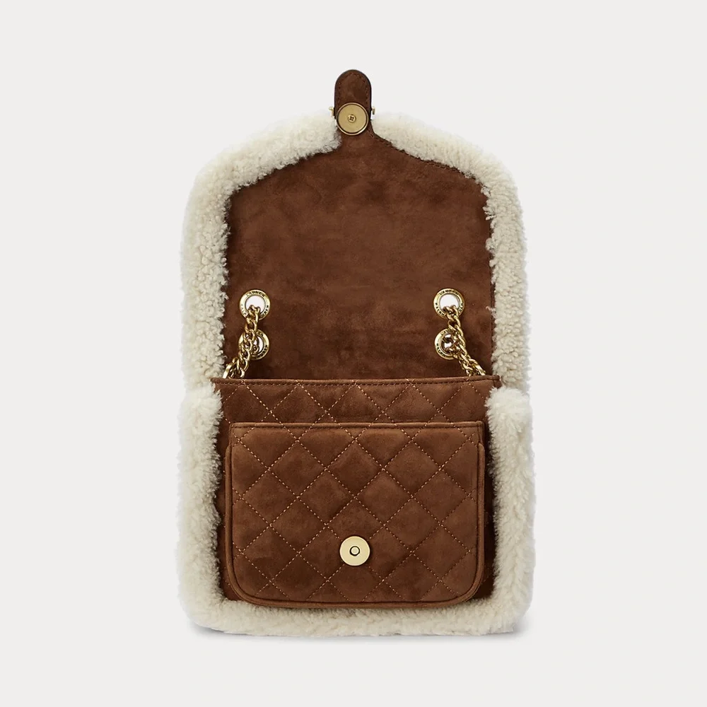 Ralph Lauren Suede Small Bradley Convertible Bag - Picture 3 of 16